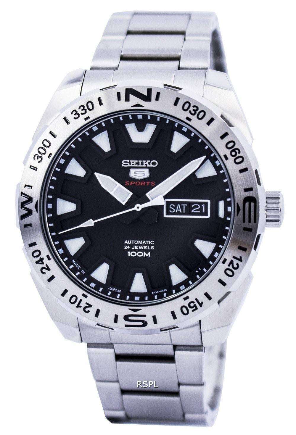 Seiko 5 Sports Automatic 24 Jewels Japan Made SRP739 SRP739J1 SRP739J Mens  Watch - ZetaWatches