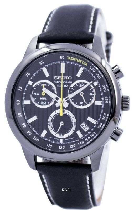 Seiko Quartz Chronograph Tachymeter 100M SSB213 SSB213P1 SSB213P Mens Watch