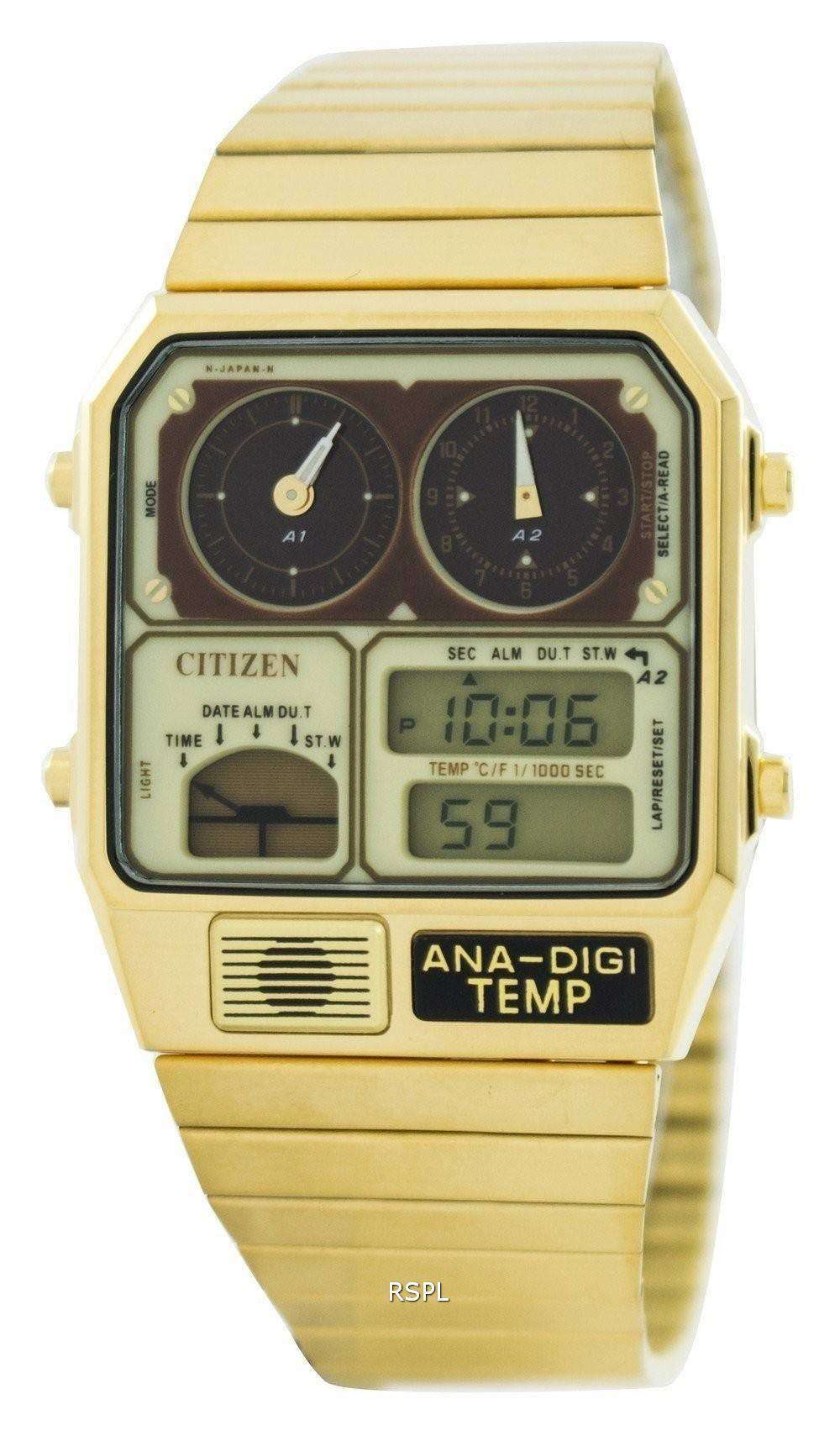 Citizen Quartz Analog Digital Dual Time Jg2002 53p Men S Watch Zetawatches