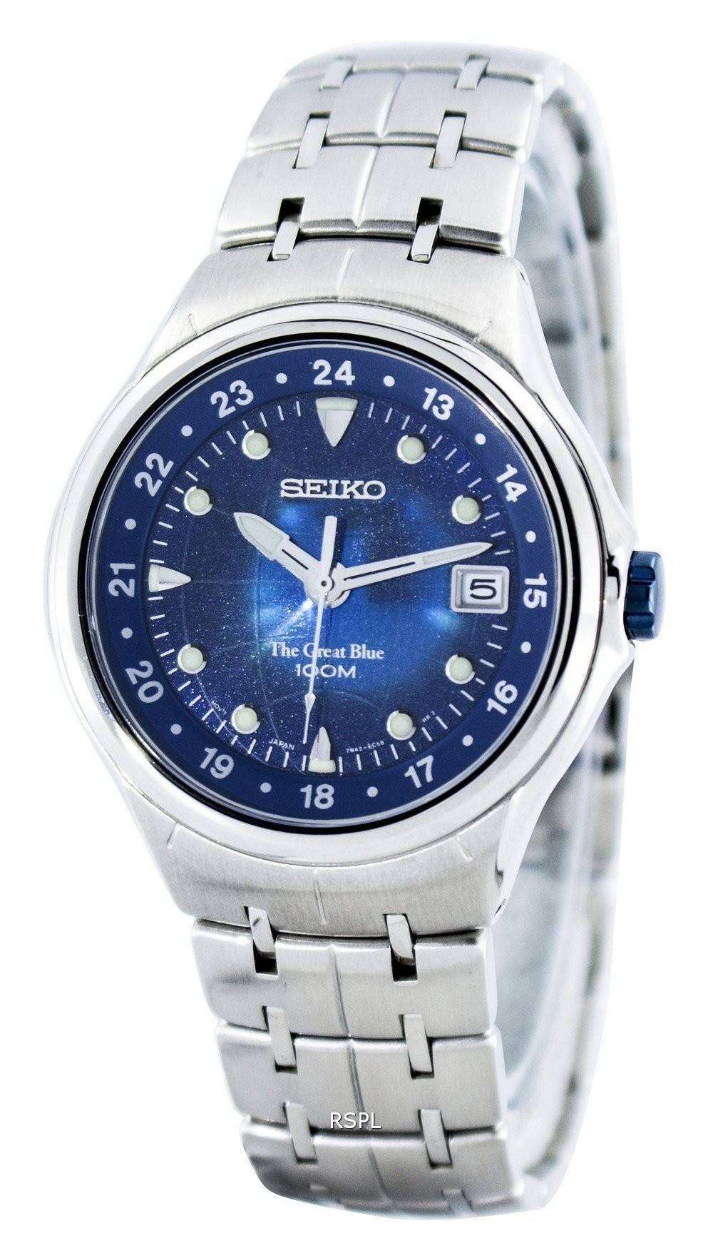 Seiko The Great Blue Quartz SGE487 SGE487P1 SGE487P Men's Watch