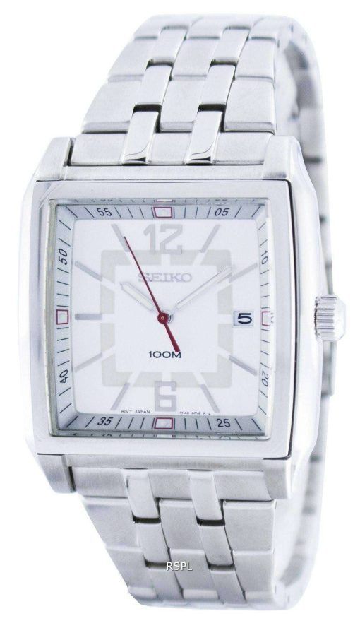 Seiko Quartz Square Shape SGED73 SGED73P1 SGED73P Men's Watch