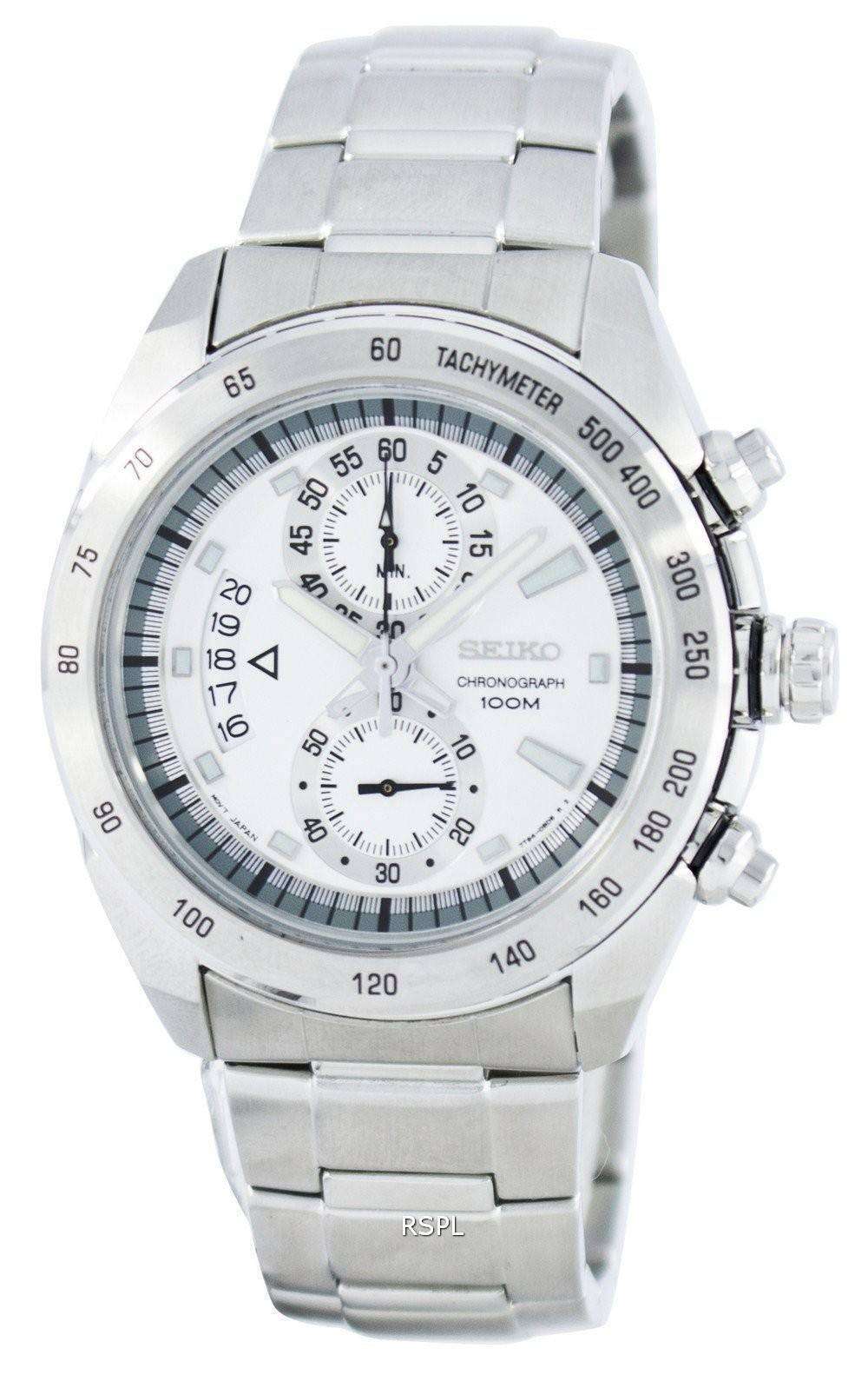 Seiko Chronograph Quartz Tachymeter SNN177 SNN177P1 SNN177P Men's Watch ...