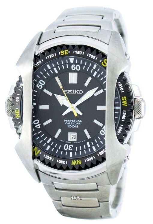 Seiko Quartz Perpetual Calendar SNQ089 SNQ089P1 SNQ089P Men's Watch