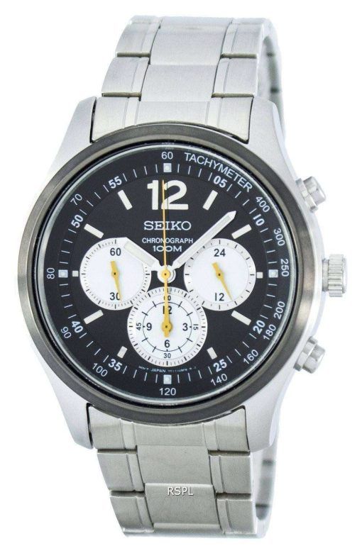 Seiko Chronograph Quartz Tachymeter SRW011 SRW011P1 SRW011P Men's Watch