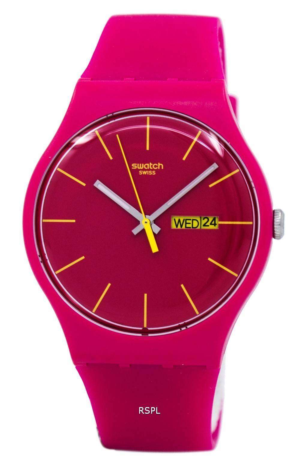 Swatch Originals Rubine Rebel Quartz SUOR704 Unisex Watch