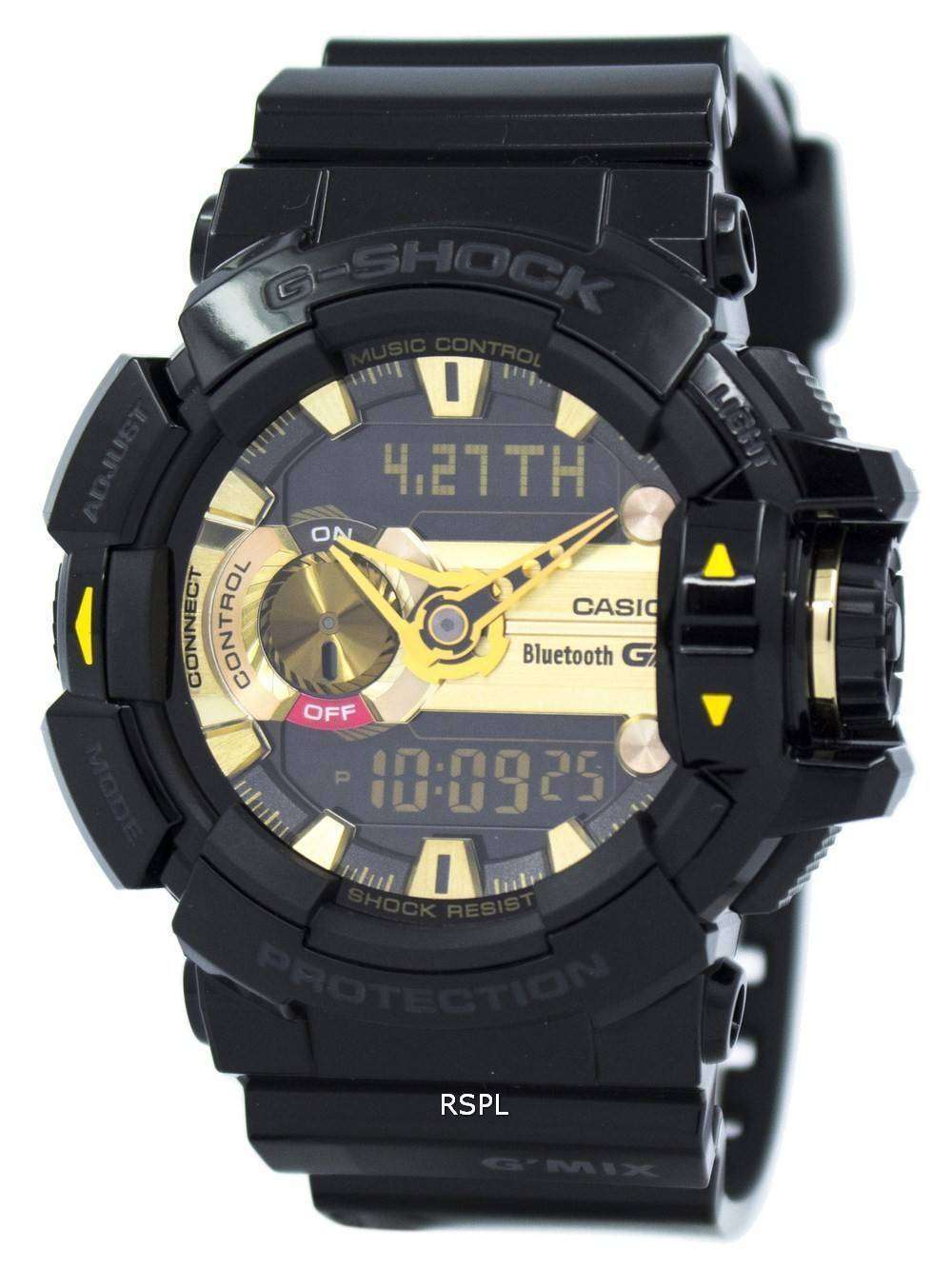 Casio G Shock Gmix Bluetooth Smart World Time Analog Digital Gba 400 1a9 Mens Watch Zetawatches