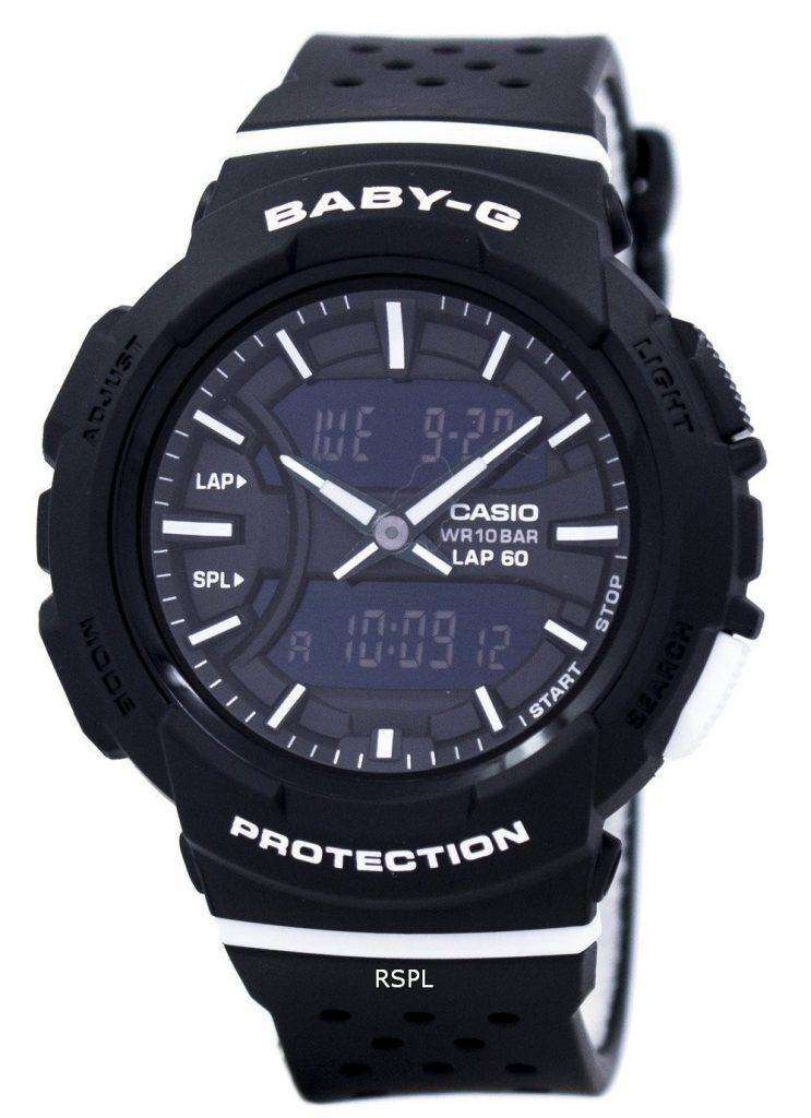 Casio Baby-G Shock Resistant Dual Time Analog Digital BGA-240-1A1 Women ...