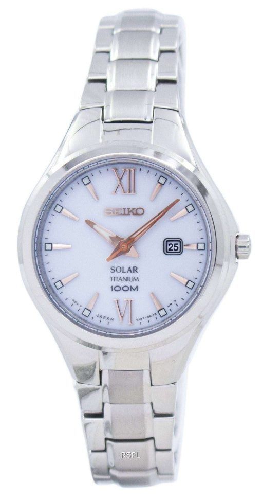 Seiko Titanium Solar SUT271 SUT271P1 SUT271P Women's Watch