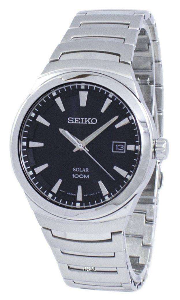 Seiko Solar SNE291 SNE291P1 SNE291P Men's Watch - ZetaWatches