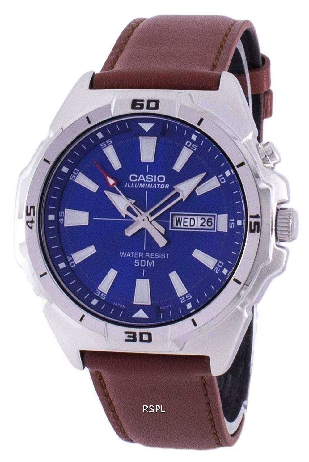 Casio Illuminator Analog Quartz MTP E203L 2AV MTPE203L 2AV Men s Watch ZetaWatches