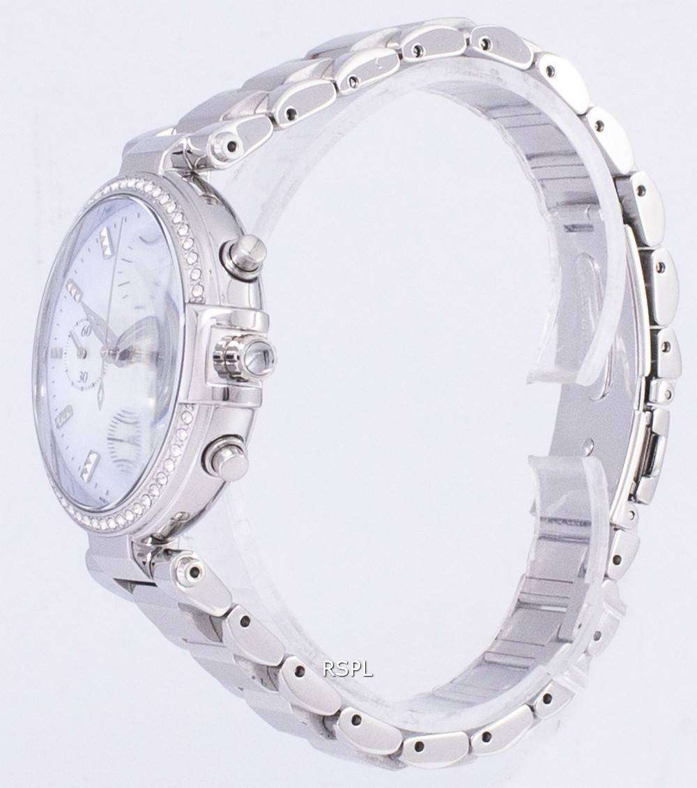 Seiko Chronograph Quartz Diamond Accent SNDV39 SNDV39P1 SNDV39P Women's Watch -