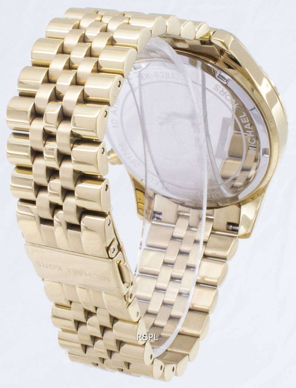 Michael Kors Lexington MK8281 Dial Mens ZetaWatches - Chronograph Watch Champagne