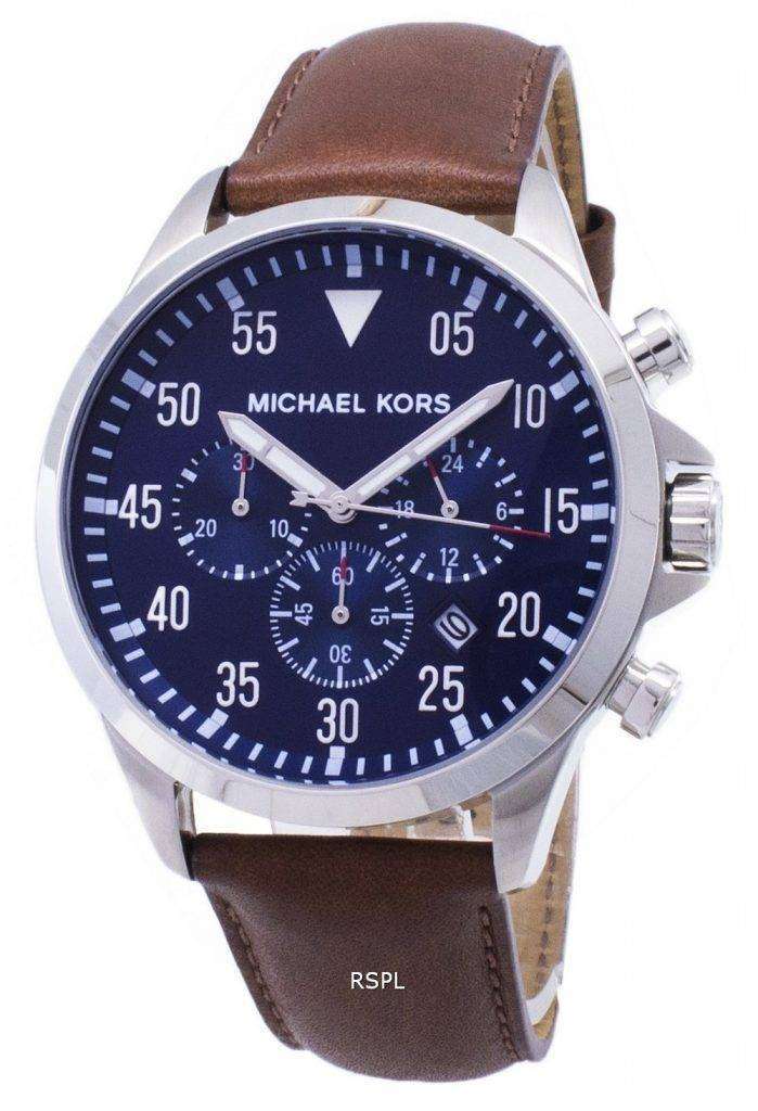 Michael Kors Gage Chronograph Blue Dial MK8362 Mens Watch - ZetaWatches