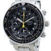 Refurbished Seiko Chronograph SNA411 SNA411P1 SNA411P Pilot's Flight Alarm 200M Men's Watch