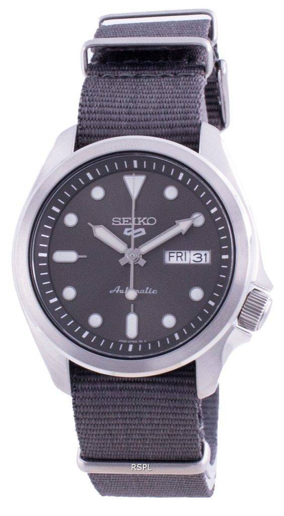 Seiko 5 Sports Grey Dial Nylon Strap Automatic SRPE61 SRPE61K1 SRPE61K ...