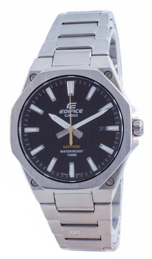 Casio Edifice Slim Line Black Dial Quartz EFR-S108D-1A 100M Men's Watch