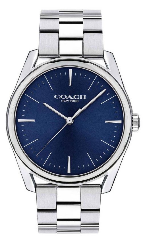 Coach Modern Luxury Blue Dial Stainless Steel Quartz 14602401 Mens Watch