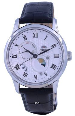 Orient Classic Sun  Moon White Dial Automatic RA-AK0008S10B Mens Watch