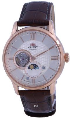 Orient Classic Sun  Moon Open Heart Automatic RA-AS0009S10B Mens Watch