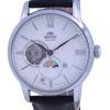 Orient Classic Sun  Moon Open Heart Automatic RA-AS0011S10B Mens Watch