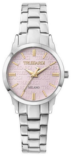 Trussardi T-Bent Pink Stainless Steel Dial Quartz R2453141508 Womens Watch