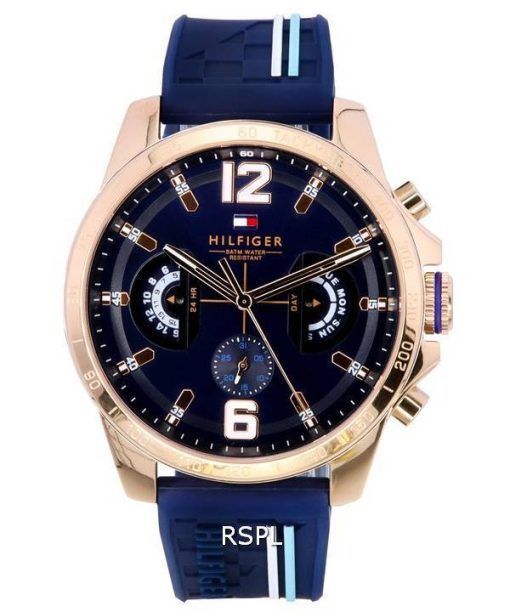 Tommy Hilfiger Decker Multifunction Blue Dial Quartz 1791474 Men's Watch