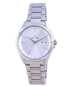 Westar Silver Dial Stainless Steel Quartz 40212 STN 107 Women's Watch