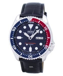 Seiko Automatic Diver's Ratio Black Leather SKX009J1-LS6 200M Men's Watch