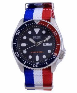 Seiko Automatic Divers Polyester SKX009K1-var-NATO25 200M Mens Watch