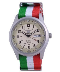 Seiko 5 Sports Military Automatic Japan Made SNZG07J1-var-NATO23 100M Mens Watch