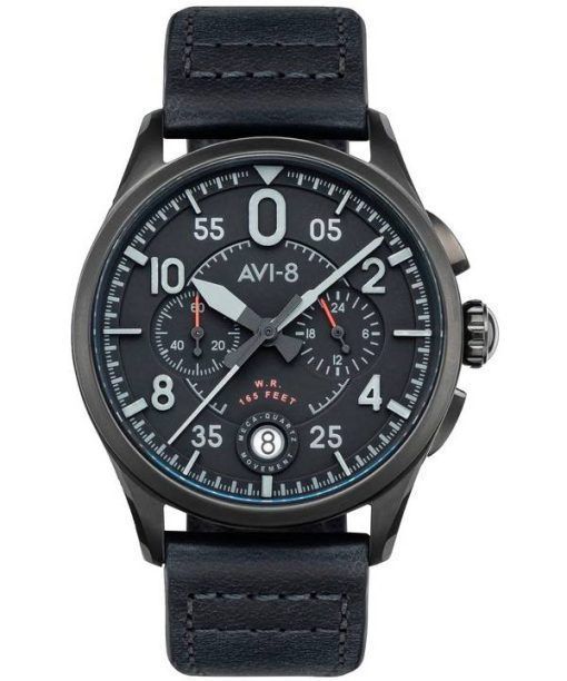 AVI-8 Spitfire Lock Chronograph Slate Black Quartz AV-4089-03 Mens Watch