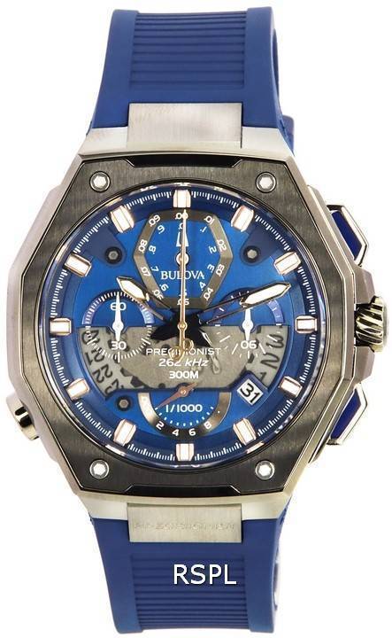Bulova Precisionist ZetaWatches X 98B357 Men\'s Chronograph - Edition Special Diver\'s Watch 300M Quartz