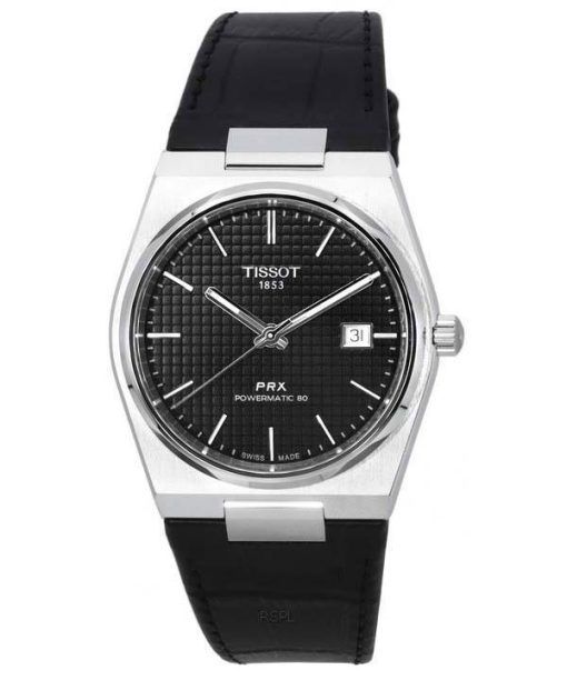 Tissot PRX T-Classic Powermatic 80 Black Dial T137.407.16.051.00 T1374071605100 100M Men's Watch