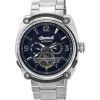 Ingersoll The Michigan Stainless Steel Dark Blue Open Heart Dial Automatic I01107 Men's Watch