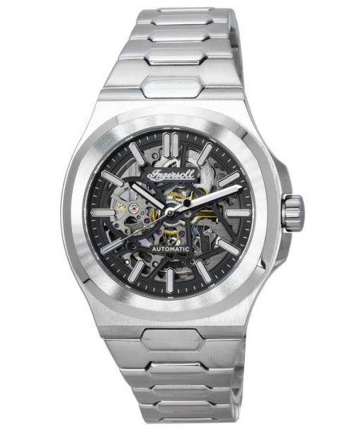 Ingersoll The Catalina Stainless Steel Skeleton Black Dial Automatic I12501 Mens Watch