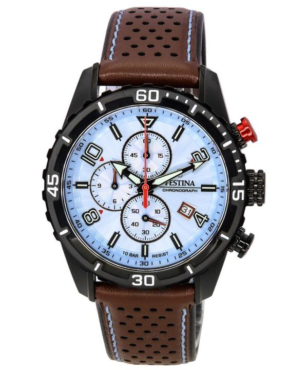 100M Sport Quartz - Watch Dial Men\'s Blue Chronograph Festina 20519-1 ZetaWatches