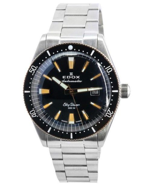 Edox Skydiver Limited Edition Black Dial Automatic Diver's 80126357RNMNIRB 300M Men's Watch