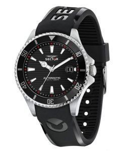 Sector 230 Automatico Silicone Strap Black Dial Automatic R3221161002 100M Mens Watch