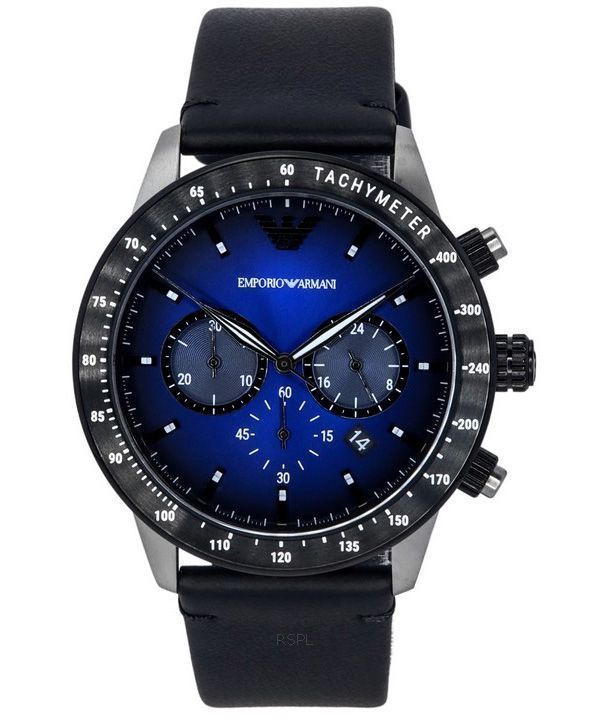 Emporio Armani Chronograph Stainless Steel Blue Dial Quartz