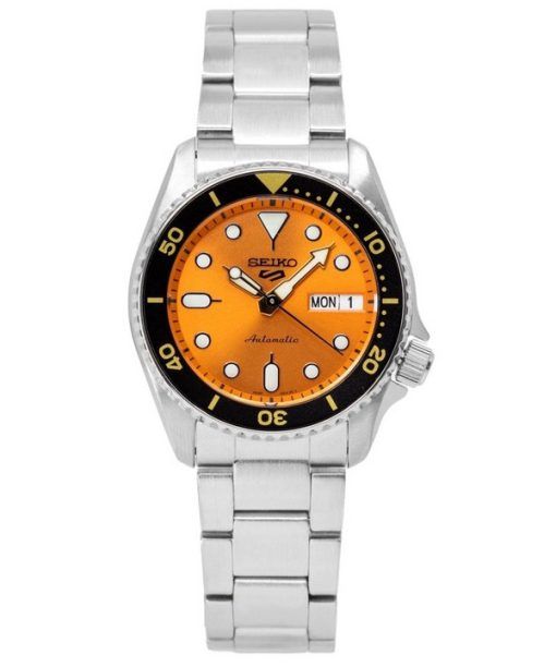 Seiko 5 Sports SKX Style Midi Orange Dial Automatic SRPK35K1 100M Men's Watch