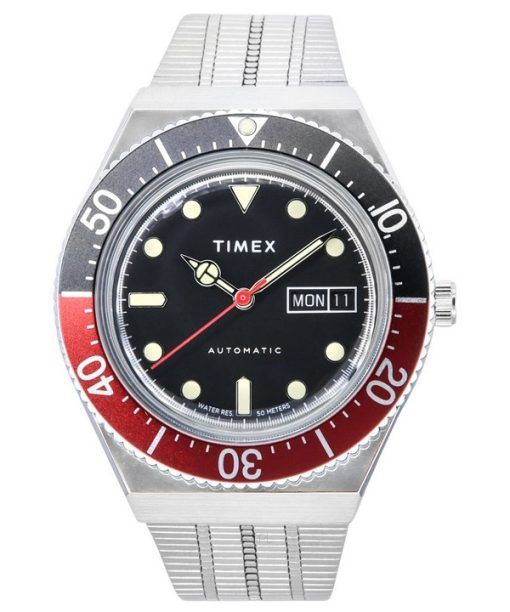 Timex Q-Series M79 Stainless Steel Black Dial Automatic TW2U83400 Mens Watch