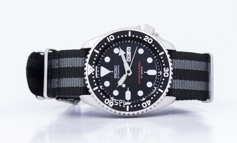 Seiko Automatic Divers Nato Strap 200m Skx007j1 Nato1 Mens Watch Zetawatches 7458