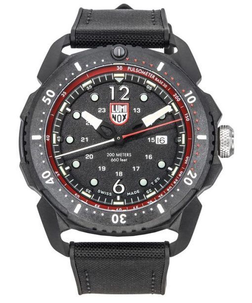 Luminox ICE SAR Artic Rubber Strap Black Dial Quartz Diver's XL.1051 200M Men's Watch