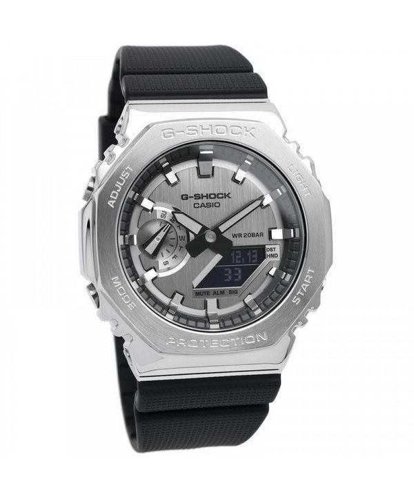 Casio G-Shock Metal Men\'s - Quartz ZetaWatches Analog Watch GM2100-1 Digital Resin Covered GM-2100-1A 200M Strap