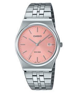 Casio Standard Analog Stainless Steel Pink Dial Quartz MTP-B145D-4AV Unisex Watch