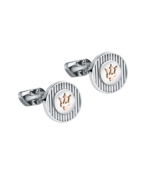 Maserati Jewels Stainless Steel Cufflinks JM121ATK14 For Men