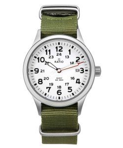 Ratio Quest Men's Field Watch Sapphire Nylon Strap Quartz RTQ025 100M Lewis And Clark Edition