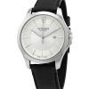 Victorinox Swiss Army Alliance Leather Strap Silver Dial Quartz 241905 100M Men's Watch