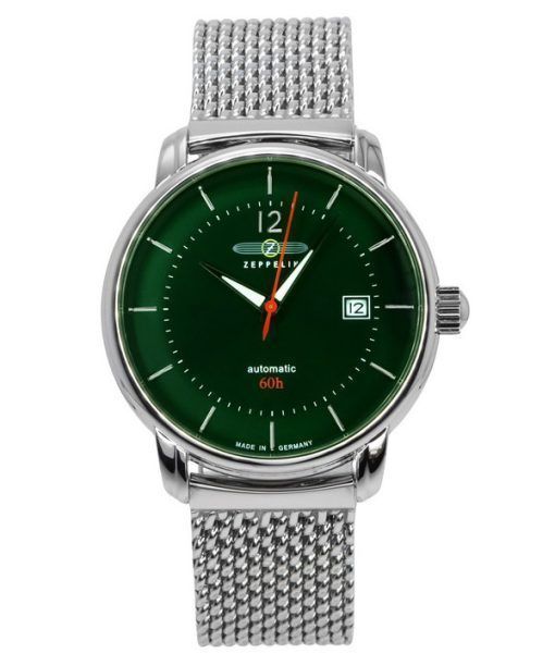 Zeppelin LZ120 Bodensee Stainless Steel Green Dial Automatic 8160M4 Men's Watch