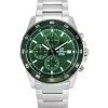 Casio Edifice Analog Standard Chronograph Stainless Steel Green Dial Quartz EFR-526D-3A 100M Men's Watch
